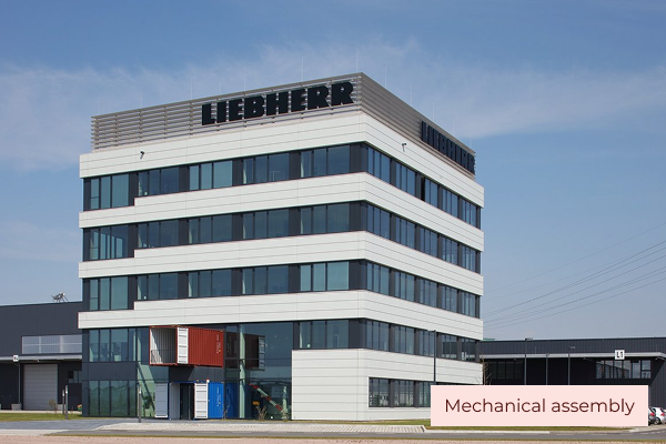 Liebherr company building in Hamburg